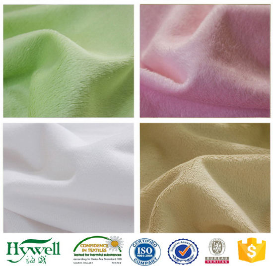 Velboa de tissu doux superbe de jouet de polyester de la pile 100% de polyester de 0.5-5mm