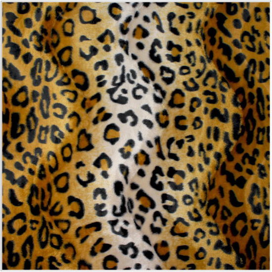 Tissu en fausse fourrure léopard