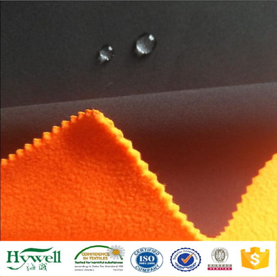 Tissu stratifié par Softshell de membrane de TPU étiré tissé pour la veste d'hiver