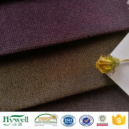 Tissu de velours twill populaire 2018 pour le tissu de tapisserie d'ameublement de sofa