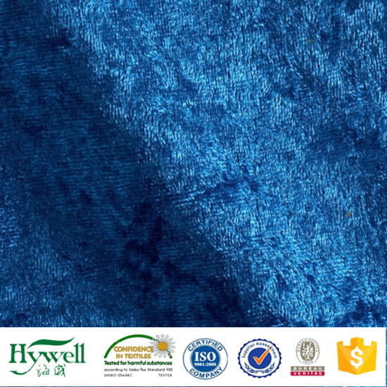 Tissu de velours de polyester pour canapé