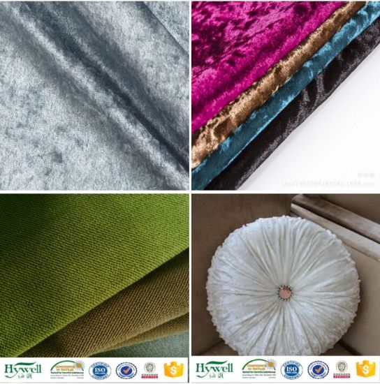 Tissu de tapisserie d'ameublement de textile de meubles de velours de polyester de 100%